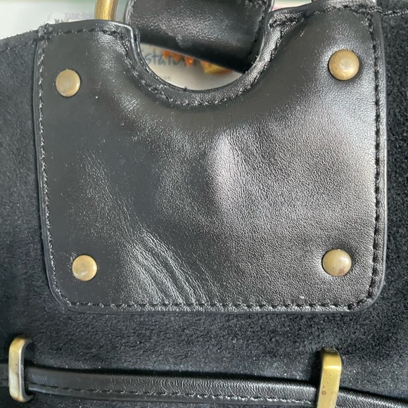 Moda International Black Suede Large Bag - Picture 3 of 11